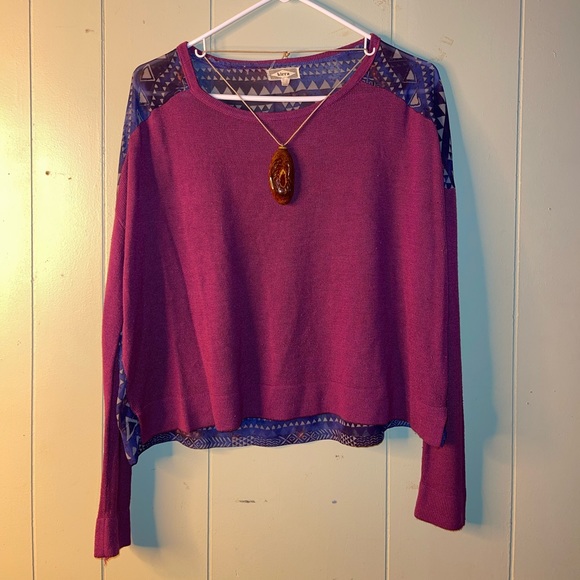 PacSun Kira sweater with geometric sheer back - Picture 3 of 7